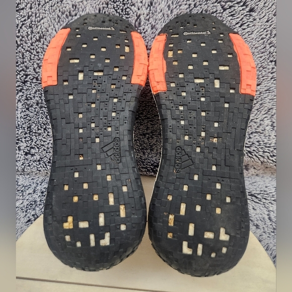 Adidas PulseBoost HD Womens Size 8 Orange White Athletic Running Shoes Sneakers - Picture 8 of 9